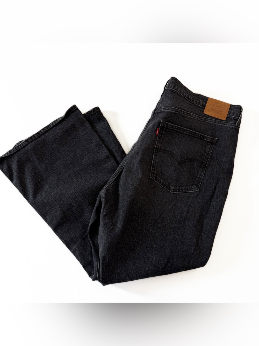 Levi’s Premium Jeans Womens 20 Short Black 70s High Rise Flare